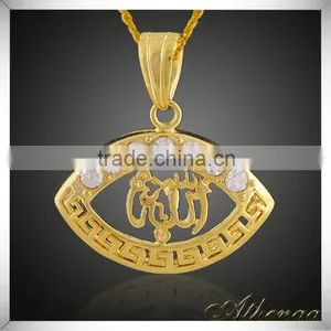 High Quality Allah Muslim Islamic Quran Pendant Wholesale American Diamond Jewelry thumbnail-1