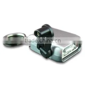 Mini Dynamo Flashlight With Keychain thumbnail-1