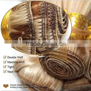 Fast Shipping Cheap Hair Extension Unprocessed Two Tone Human Hair Weave thumbnail-3