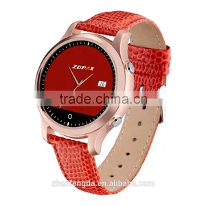S360 Android Smart Watch for Iphone 5 Bluetooth Price of Phone Leather Smart Watch With 1.22" Display thumbnail-1