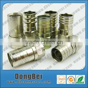 CATV Drop Coaxial Cable Crimp f Type Coaxial Connectors thumbnail-1