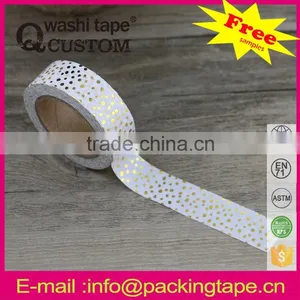 China Wholesale DIY Hot Sale Gold Stamping Paper Tape for Cards Decoration thumbnail-5