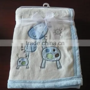 Baby Blanket With Embroider-elephant thumbnail-1