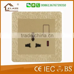 Steel Stainless 13A Universal Electrical Power Socket thumbnail-3
