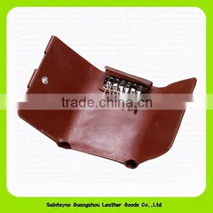 14038 Unique Design Brown Leather Car Key Pouch thumbnail-4