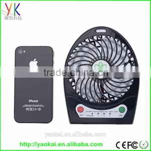 Portable USB Mini Air Conditioner Cooling Cool Desk Fan With USB Cable / Battery thumbnail-4