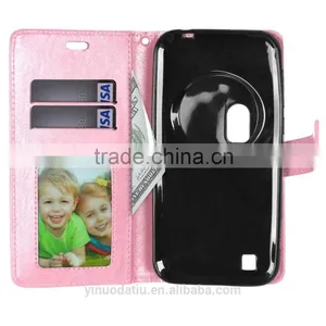 Hot Sale PU Leather Mobile Phone Flip Wallet Kickstand Case for ASUS Zenfone ZOOM ZX551ML thumbnail-6