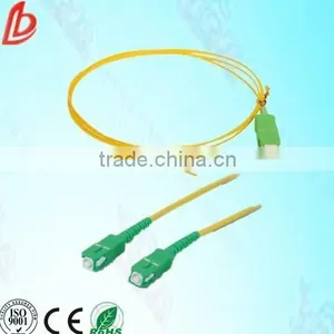 OEM SM Fiber Optical SC/APC Pigtail SC Singlemode Simplex Fiber Optic Pigtail 0.9mm thumbnail-1