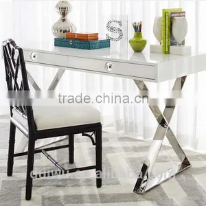 Latest Modern Wooden Executive Office Desk Side Table Design thumbnail-4