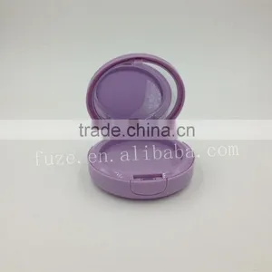 Round Cosmetic Pressed Powder Compact thumbnail-1