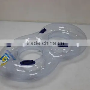 PVC Twin Holes Swim Ring With Hander thumbnail-2