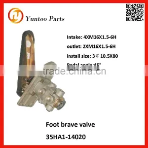 Higer Bus Spare Parts Foot Brake Valve With Oem Price thumbnail-1