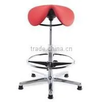 Hot Selling White PU Ergonomic Barber Chair, Salon Barber Saddle Stools thumbnail-6