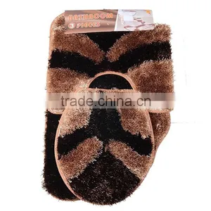 Microplush Soft Touch Durable Anti Slip Backing Shaggy Silk Polyester Carpet for Bath Room thumbnail-6