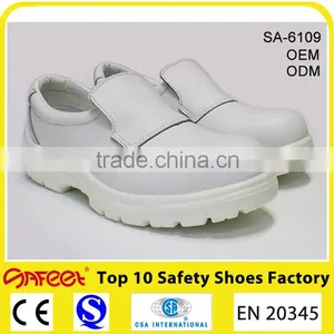 Professional Safety Equipment Manufacturers in China, White no Lace Safety Shoes SA-6109 thumbnail-1