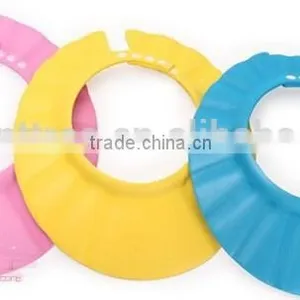 New Hot Selling 3 Color Adjustable Shower Cap Protect Shampoo for Baby Health Bathing Bath Waterproof Caps thumbnail-4