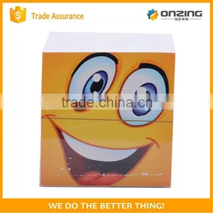 OEM Custom Design 4 Sides Printing Cube Shape Tear off Bulk Notepad thumbnail-2
