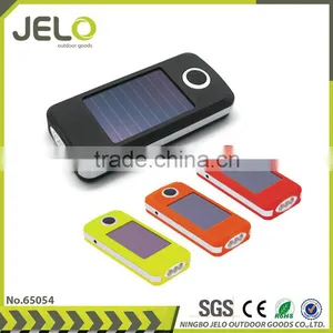 Ningbo JELO Solar Super Bright Plastic 3LED Torch Gift Flashlight Rubber Soft Touch thumbnail-1