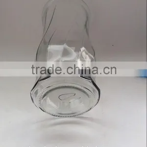 Inclined Bar Lines Glass Vase,flower Shaped Glass Vase thumbnail-4