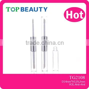TG2108 4ml+4ml Double-end Cylinder Transparent Lip Gloss Tubes thumbnail-1