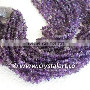 Indian Amethyst Chips 36 Inches Strings thumbnail-1