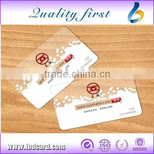 Clear Transparent PVC Business Card thumbnail-1