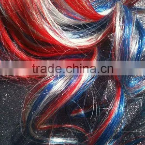 Mixed Color Long Curly Human Wig MCL thumbnail-1