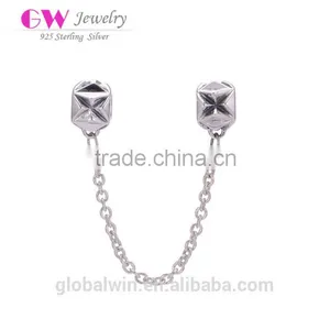 S925 Sterling Silver European Safety Chain For Bracelets thumbnail-1