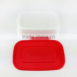 Custom Disposable Pasta Bowl With Red Lid Plastic Microwave Safe Food Containers thumbnail-4