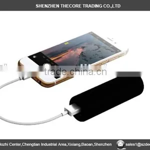 PB-7 5000Mah Colorful Cylindrial Power Bank With LED Flashlight, Round Tube Power Bank With Torch thumbnail-2