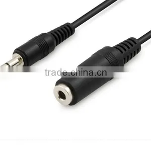 1.8m 3.5mm Aux Cable Male to Female Gold Plated AV Cable for Best Price thumbnail-1