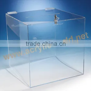 Hot Sale Acrylic Vote Box/Custom Clear Acrylic Donation Box thumbnail-2