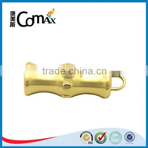 New Gourd Shape Metal Shiny Gold Zipper Puller Design thumbnail-5