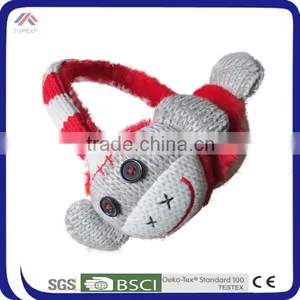 Winter Warm Knitting Monkey Style Earmuffs for Sale thumbnail-1