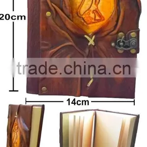 HANDMADE VARIOUS DESIGNS JOURNA REAL LEATHER-HIGH QUALITY-NOTEBOOK - DIARY - SKETCHBOOK thumbnail-5