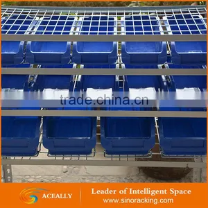 Rivet Mobile Bin Rack With Wheels Storage Container Shelves thumbnail-6