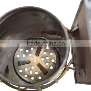 Beekeeping Equipment Stainless Steel Leather Bee Smoker for Hot Sale thumbnail-4
