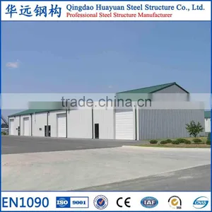 Double Slope Pre Engineered Structure Steel Workshop Building thumbnail-1