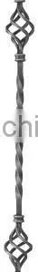 Forged Iron Balusters With Decorative Baskets thumbnail-1