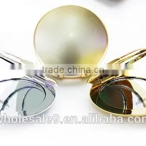 Plating Gold Silver Folding Portable Pocket Mirror thumbnail-3