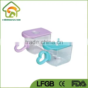 Plastic Heart Shape Condiment Dispenser With Spoon thumbnail-1