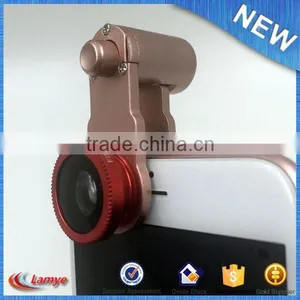 Top Selling Products Universal Clip Fisheye Lens Mini Camera Lens for Smartphone Gold Manufacture thumbnail-5