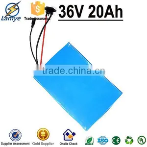 Oem PVC Case 10s 30a BMS 36v Lithium Ion Battery Pack for Ebike Built in 2000mah 18650 Cell thumbnail-3