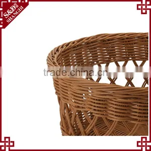 Supermarket Store Fruit Bread Display Hollow Pattern Round Bulk Picnic Baskets thumbnail-6