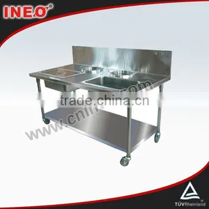 Stainless Steel Fry Chicken Wrapping Table thumbnail-1