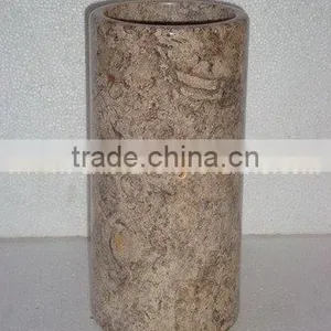 UNIQUE FOSSIL MARBLE FLOWER VASES thumbnail-5