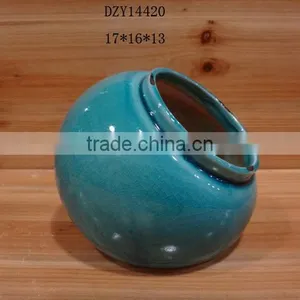 Ceramic Flower Vase and Pot With Bird Decoration thumbnail-3