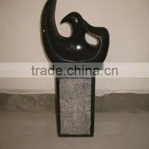 Black Dove Marble Abstract Sculpture thumbnail-1