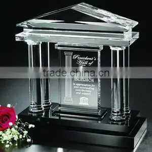 2016 Fancy House Shaped Crystal Award Trophy thumbnail-1