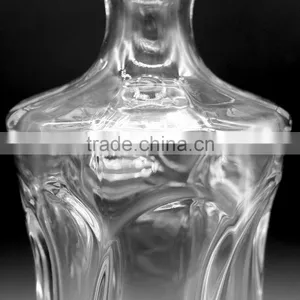 500ml Crystal Glass Bottle For Whisky With Cork Cap thumbnail-3